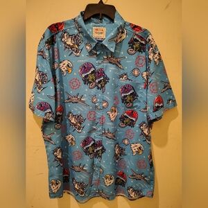 RSVLTS Top Gun Wingman Kunuflex Short Sleeve Button Down Shirt